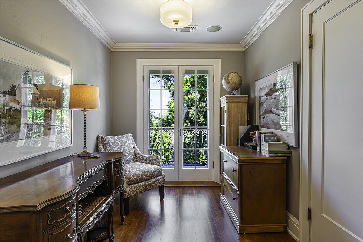 Primary walk-in closet open to the 2nd level laundry room.