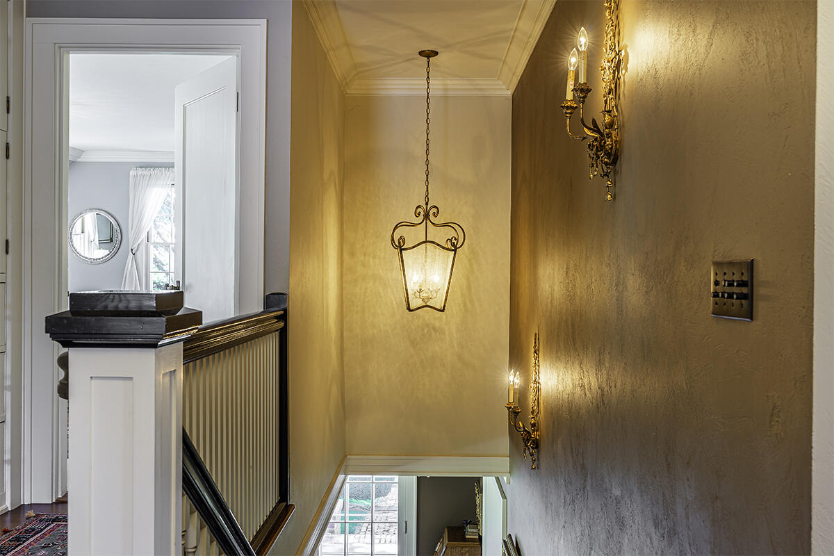 Bunk room walk-in closet built-ins.