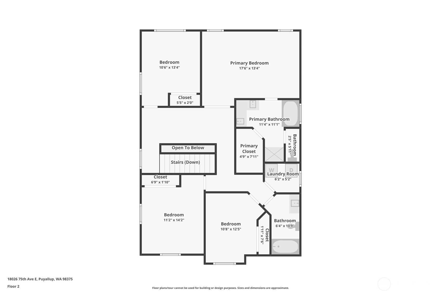 Floor plan for 18026 75th Avenue E